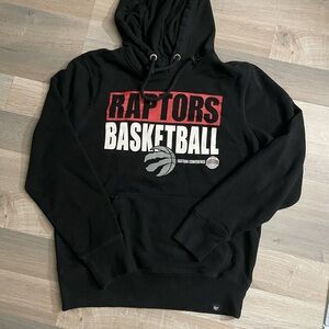 47 Toronto Raptors Black Pullover Hoodie - Men's Basketball Sweatshirt Large